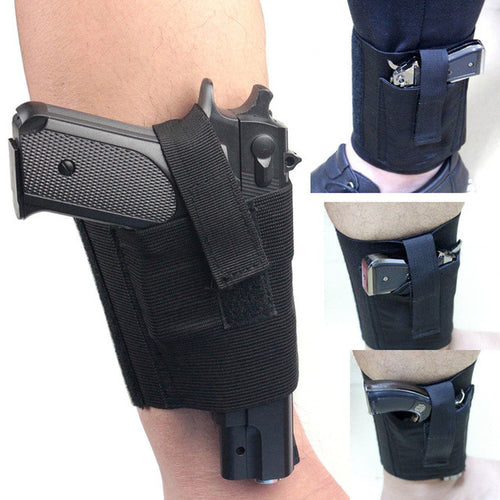 Universal Black Carry Ankle Leg Pistol Gun Holster