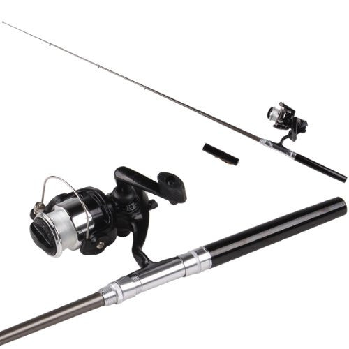 Super sell Mini black pen fishing rod kits