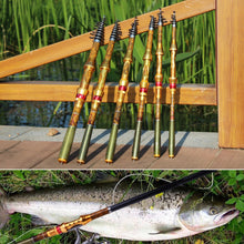 Carbon Fiber Telescopic Portable Spinning Fishing Rod