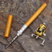 Mini Portable Pocket Fish Pen Aluminum Alloy Fishing Rod 