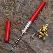 Mini Portable Pocket Fish Pen Aluminum Alloy Fishing Rod 